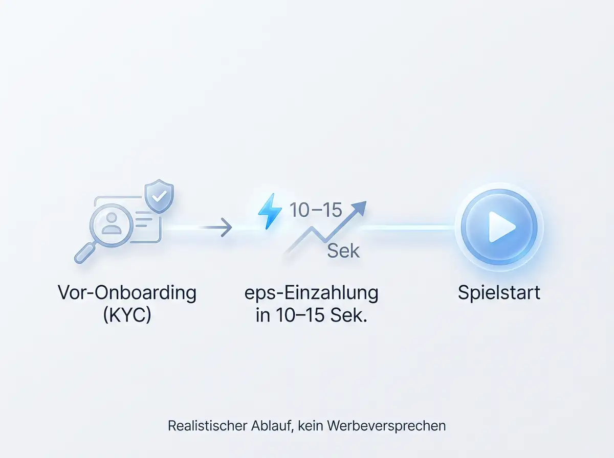 Realistische Erwartung an einen eps-Casino-Spielstart mit kurzem Vor-Onboarding und anschließender schneller Einzahlung