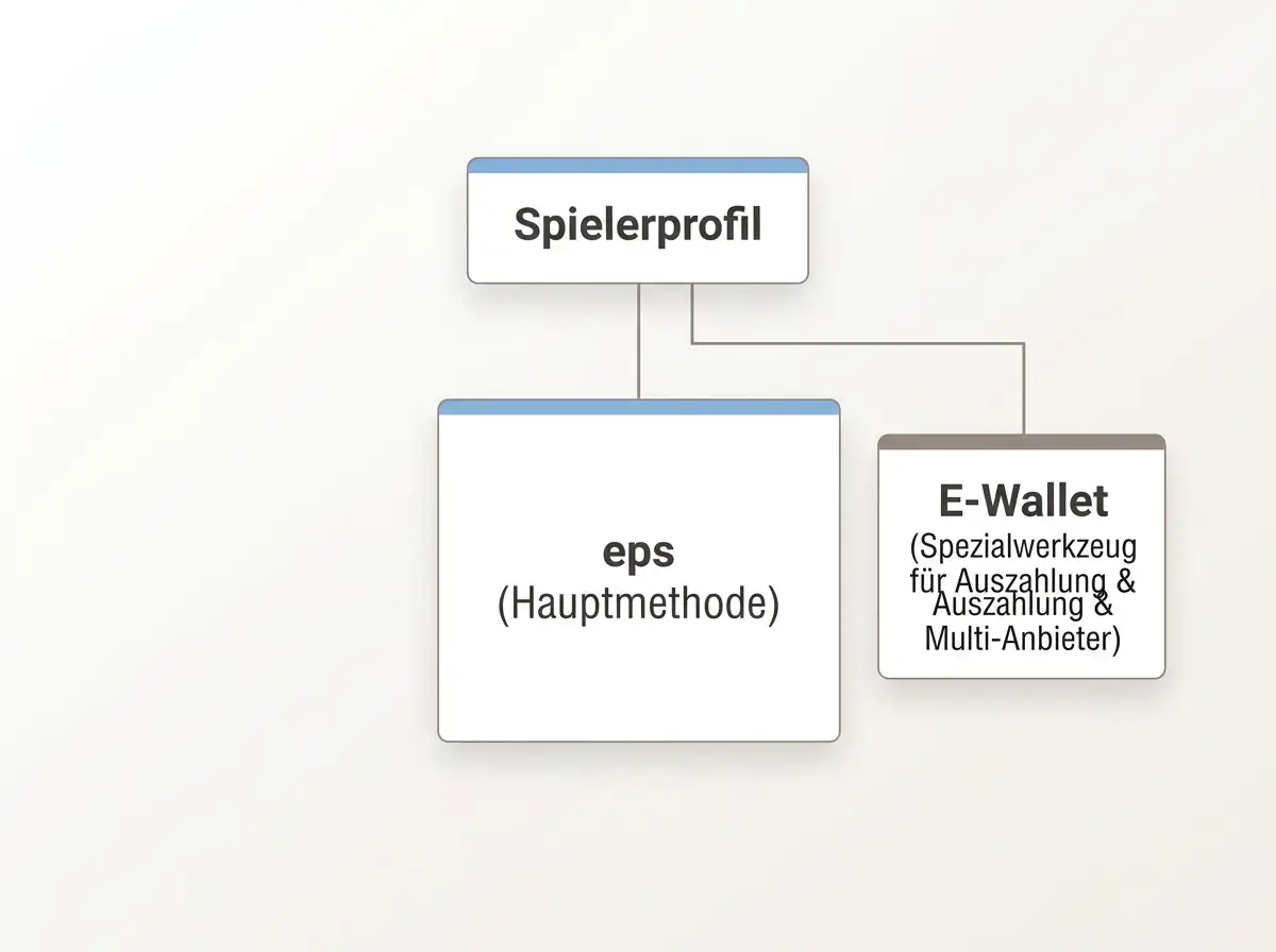 Kombinierte Spielerstrategie mit eps als Hauptmethode und E-Wallet als spezialisiertem Werkzeug