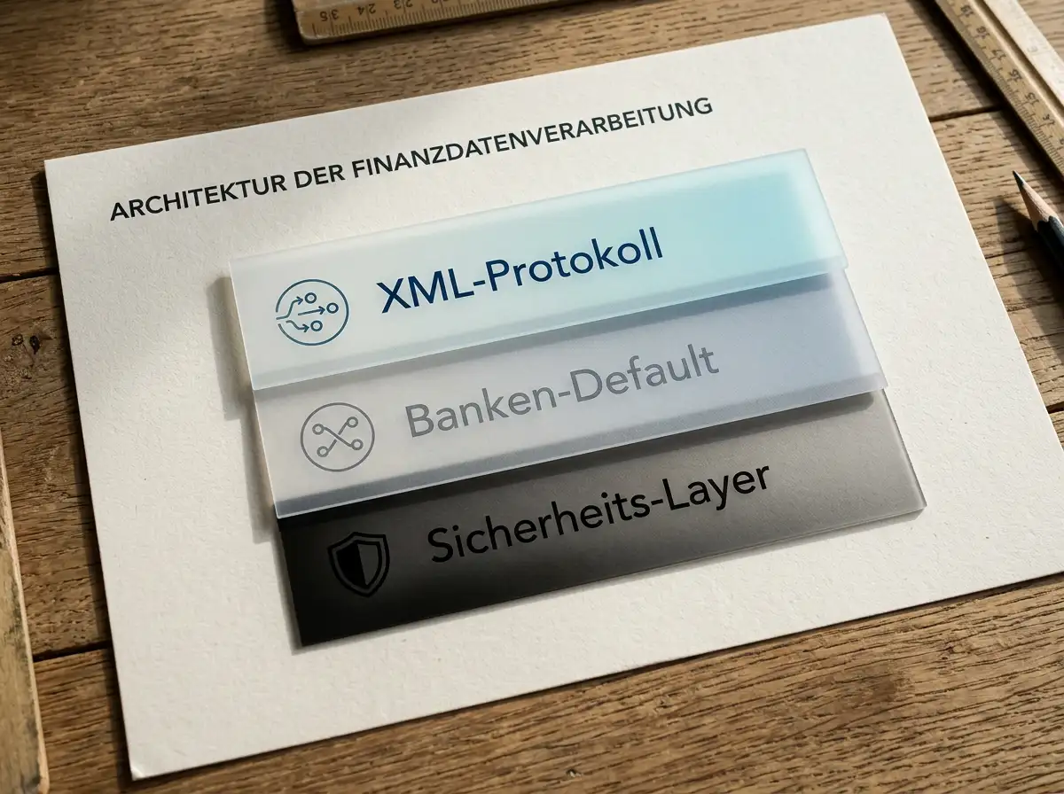 Schichten-Visualisierung der eps-XML-Protokollebene und bankseitiger Mindestbetrag-Einstellungen