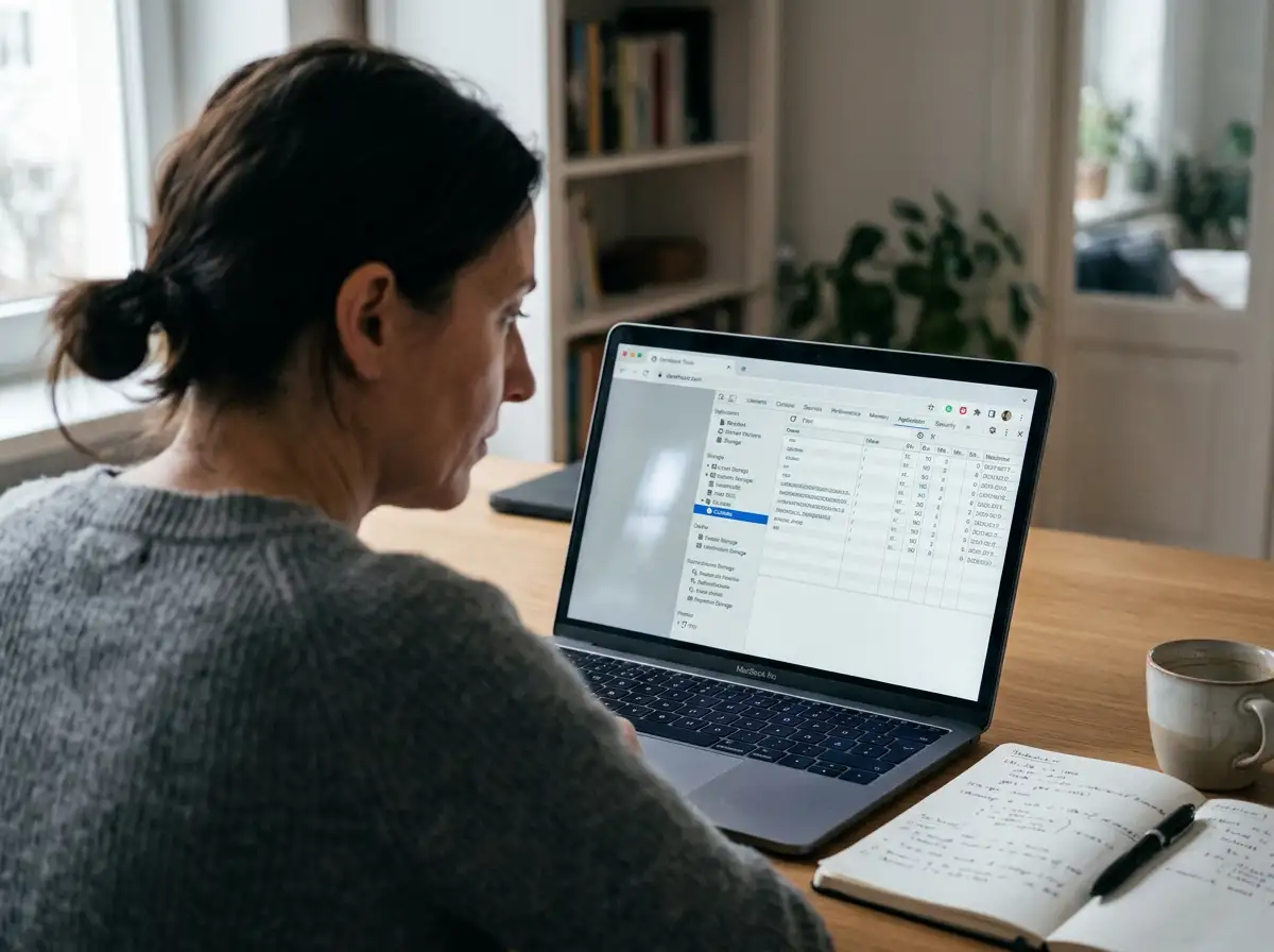 Spieler analysiert Cookie- und Session-Einstellungen im Browser zur Fehlersuche bei einer eps-Einzahlung